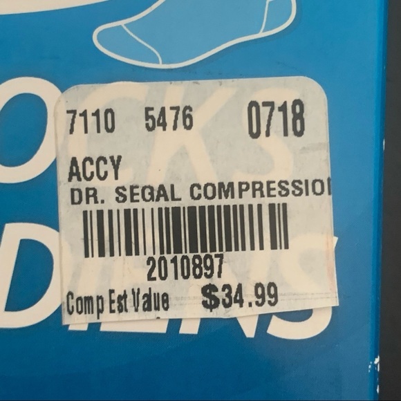 NWT DR. SEGAL’S Compression Socks Travel  Sports White - Picture 3 of 16